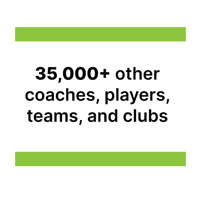 Plus 35,000 other coaches, players, teams, and clubs